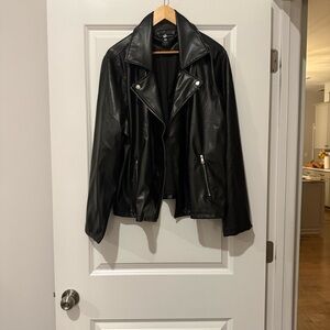 Asymmetric Zip Front Moto Jacket